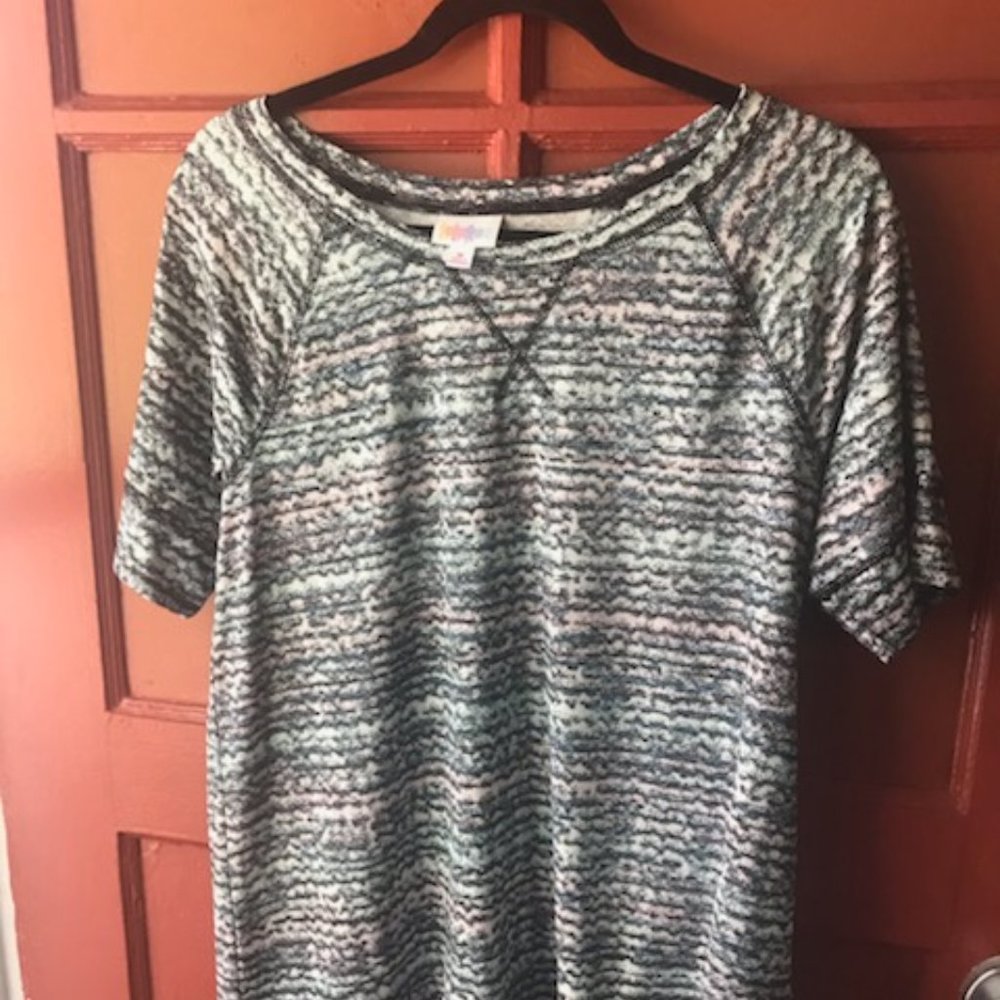 Lularoe Hailey Raglan Top Pastels Med